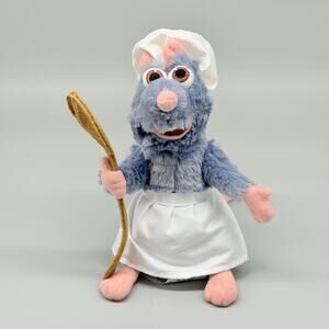 Disney Parks Ratatouille 8.5" Remy Plush with Spoon Hat Apron Stuffed Animal